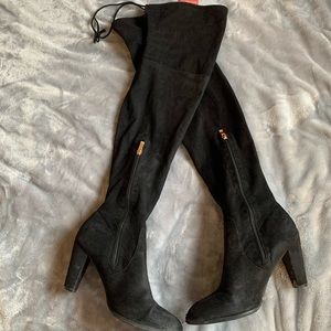 Black thigh high Boots